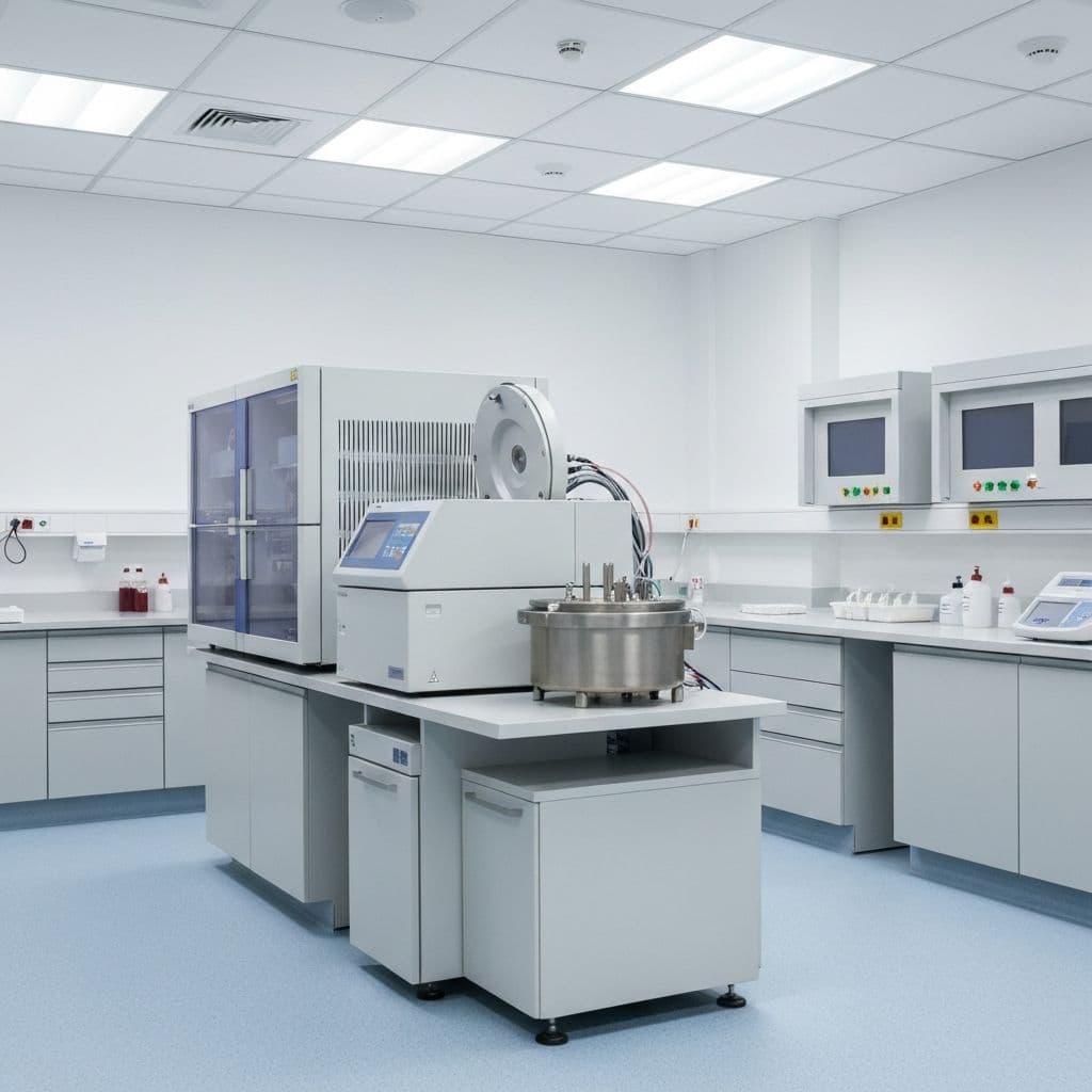 Medical laboratory blood processing equipment